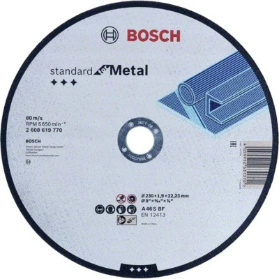 Afbeelding van Bosch Accessories Standard for Metal 2608619769 Doorslijpschijf recht 180 mm 1 stuk(s) Metaal