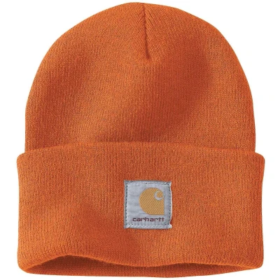 Afbeelding van Carhartt Knit Cuffed Muts Heren Marmalade Oranje Mutsen