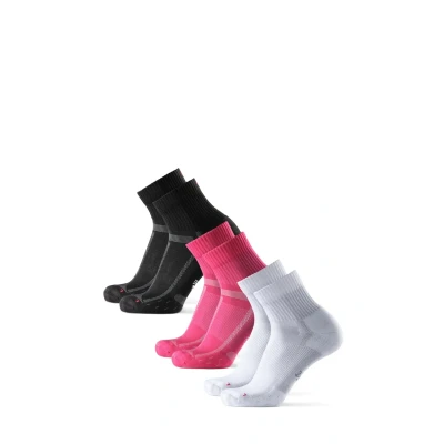 Afbeelding van Danish Endurance LONG Distance Running 3 PACK Sportsokken, Maat: 35 38, Multicolour black pink white