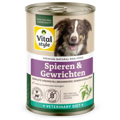 Afbeelding van Vitalstyle Blik Vitaal Vlees Spieren + Gewrichten Hondenvoer 400 g