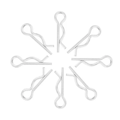 Afbeelding van FTVOGUE 50 stuks R Type Pin Clips Verzinkt Houder Pinnen 1*18mm