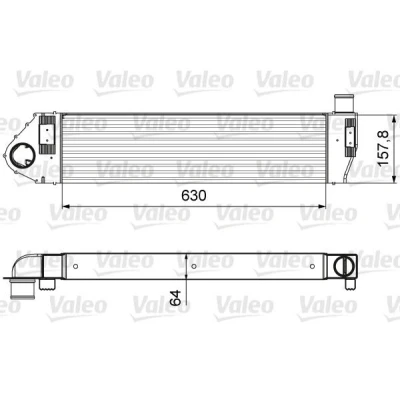 Afbeelding van VALEO 818621 Intercooler Zonder klep voor uitlaatgasrecirculatieregeling RENAULT: SCENIC 2