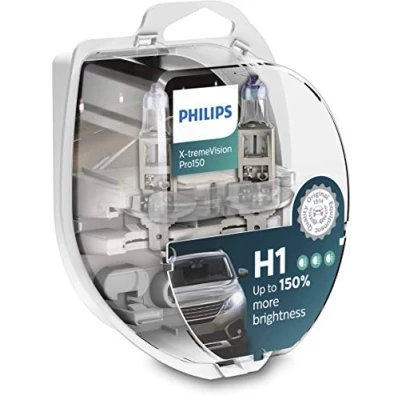 Image de Philips automotive lighting X Tremevision Pro150 H1 Lampe pour Éclairage avant +150%, Set de 2