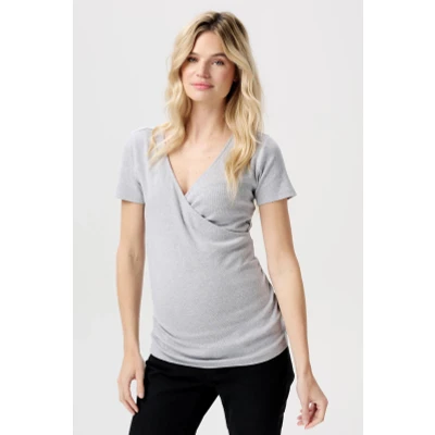 Afbeelding van Voedings t shirt Sanson Grey Melange XS