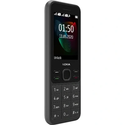 Afbeelding van Nokia 150 versie 2020 Feature Phone (2,4 inch, 4 MB intern geheugen (uitbreidbaar tot 32 GB via microSD kaart), RAM, Dual SIM) zwart