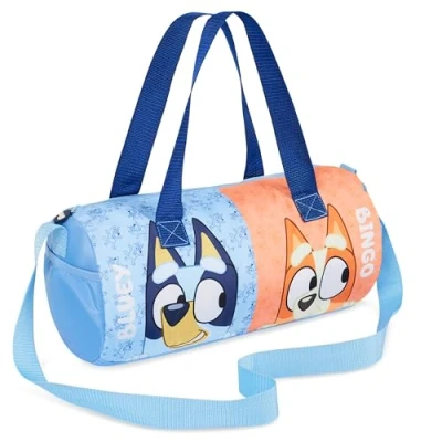 Afbeelding van Bluey Sporttas, ruime draagtas met ritsvakken, reisbenodigdheden, sport, dans, Blauw, Sporttas