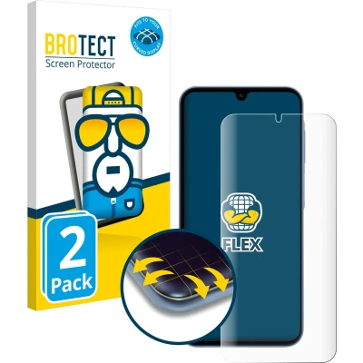 Afbeelding van BROTECT Screenprotector voor Samsung Galaxy A15 5G Folie Beschermfolie transparant volledig dekking (2 Stuks)