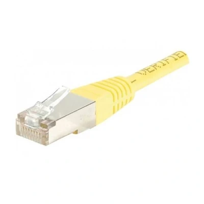 Image de Cordon patch RJ45 F/UTP CAT6 jaune 0,5m