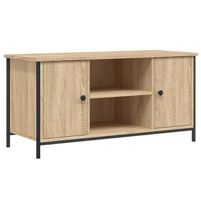 Afbeelding van Tv meubel 100x40x50 cm bewerkt hout sonoma eikenkleurig
