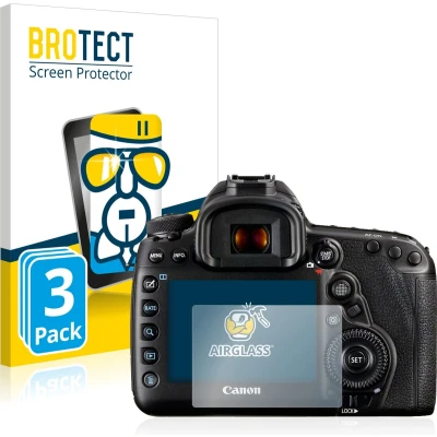 Afbeelding van BROTECT Screenprotector voor Canon EOS 5D Mark IV Folie Beschermfolie Beschermglas transparant (3 Stuks)