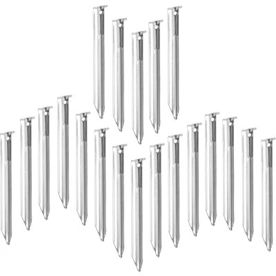 Afbeelding van Relaxdays tentharing 20 stuks haring staal 18 cm hoekharing V vorm tentspijker