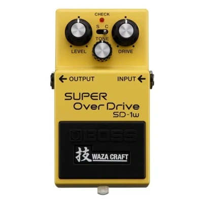 Afbeelding van Boss SD 1W Super Overdrive, Waza Craft Special Edition Geel