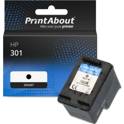Afbeelding van Huismerk HP 301 (CH561EE) Inktcartridge Zwart