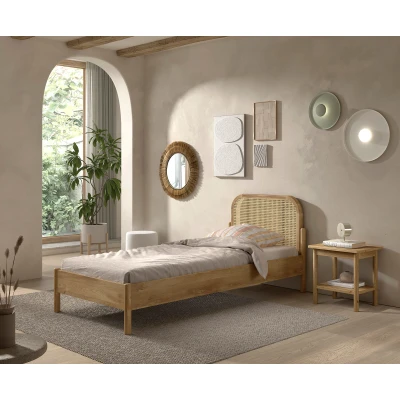 Afbeelding van Vipack Bed Olive Rotan 90,00cm x 208,00cm 97,50cm