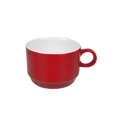 Afbeelding van Bo Camp Melamine Kopje 2 Tone Rood