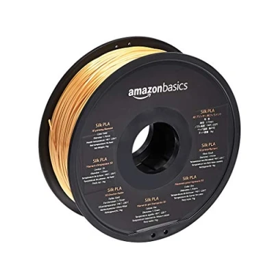 Afbeelding van Amazon Basics PLA filament voor 3D printers, 1,75 mm, goud (zijdeeffect) 1 kg