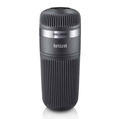 Afbeelding van Wacaco Nanopresso Barista Kit Groter Waterreservoir en 3 Filtermanden Zwart