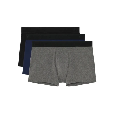 Afbeelding van Hom heren Tonal boxershorts van katoen in 3 pack de kleur Donkerblauw, maat: L