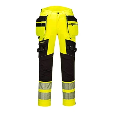 Afbeelding van DX442 DX4 Hi Vis broek met afneembare holsterzakken Geel/zwart Maat XS