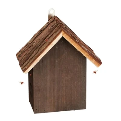 Afbeelding van Relaxdays lieveheersbeestjes hotel insectenhotel tuin met deurtje om op te hangen