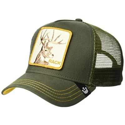 Afbeelding van Goorin Bros Lone Star Olive Trucker Cap, Groene herten, One Size