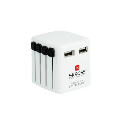 Afbeelding van SKROSS Reisadapter USB Lader 2xUSB 2400 mA