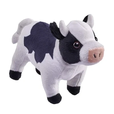 Afbeelding van Wild Republic Pocketkins Eco Vache, Animal en Peluche, 12 cm, Jouet Fabriqué à partir de Matériaux Recyclés, Écologique