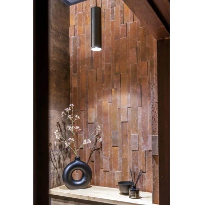 Afbeelding van Artdelight Hanglamp Milano 1 lichts 25 cm metallic brons