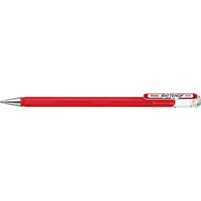 Afbeelding van Gelschrijver Pentel Mattehop K110 rood 0.5mm