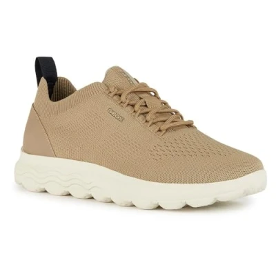 Afbeelding van Geox Spherica Sneakers laag, Heren, Maat: 45, Sand Textiel/ synthetisch
