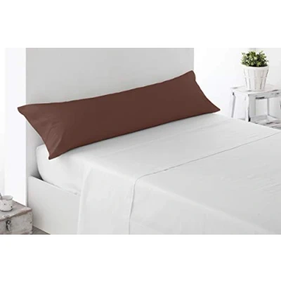 Afbeelding van Miracle Home Zachte en comfortabele kussensloop, katoen, 50% polyester, chocoladebruin, 135 cm bed