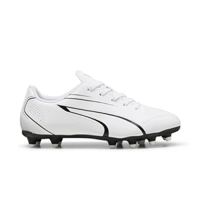 Afbeelding van PUMA Vitoria Fg/Ag Jr Voetbalschoenen, uniseks, kinderen, zwart/wit (PUMA zwart/PUMA wit)