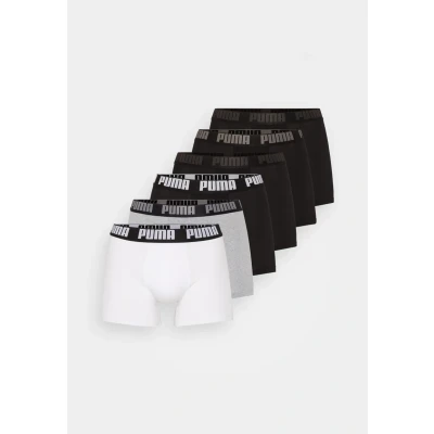Afbeelding van Puma MEN Everyday ECOM 6 PACK Onderbroeken, Heren, Maat: XL, White/grey/black