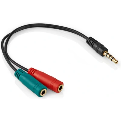 Afbeelding van Hoofdtelefoon adapter 0.12 m Delock