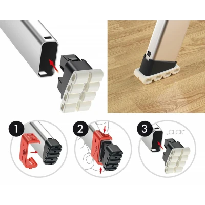 Afbeelding van Ladder vervangende voeten set EasyClix Living maat L 9947 001