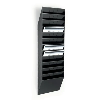 Afbeelding van Durable folderhouder Flexiboxx 12 A4 Landscape zwart sorteerrek