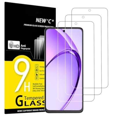 Afbeelding van NEW&#039;C 3 Pièces, Protection Écran pour OPPO A40 (CPH2669), Film Protecteur D&#039;écran en Verre Trempé 0,33 mm Ultra Transparent, Résistant