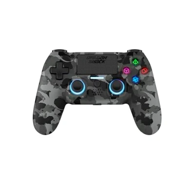 Afbeelding van DragonShock MIZAR BT Draadloze Controller Grijs Camo Geschikt voor PS4, PC en Mobile