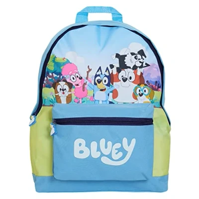 Afbeelding van Bluey Kinderrugzak, meisjes, jongens, kinderkamer, school, lunchtas, grote reisrugzak, bingo speelgoed, Blauw, één maat, rugzakken, rugzakken