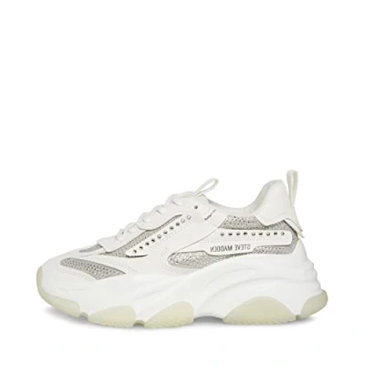 Afbeelding van Steve Madden Bezit, damessneakers, Witte strass