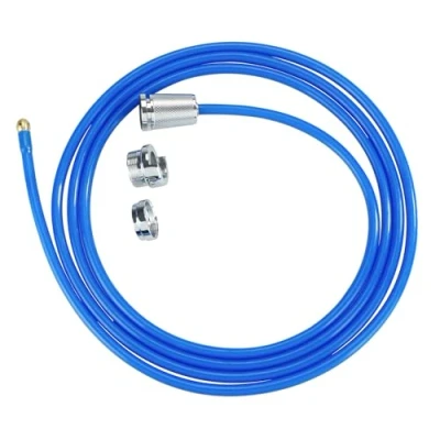 Afbeelding van Power Twister Hogedruk afvoerreiniger met messing mondstuk, Easy Clip systeem voor afvoerslang, 3 x 250 cm, blauw