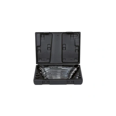 Afbeelding van KS TOOLS 503.4665 Set ratelringsteeksleutels 72 8, 19 Chroom vanadium staal