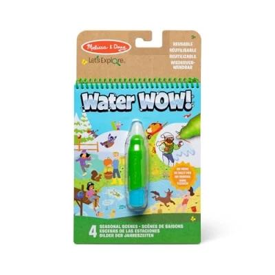 Afbeelding van Melissa &amp; Doug Let&#039;s Explore Water Wow! ‘Onthul met water’ kleurblok Seizoenen