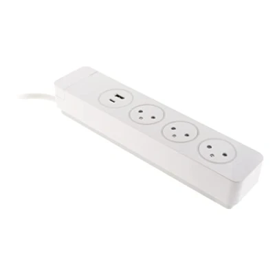 Afbeelding van OTIO Mantea stekkerdoos met 3 EasyEject stopcontacten en 2 USB opladers
