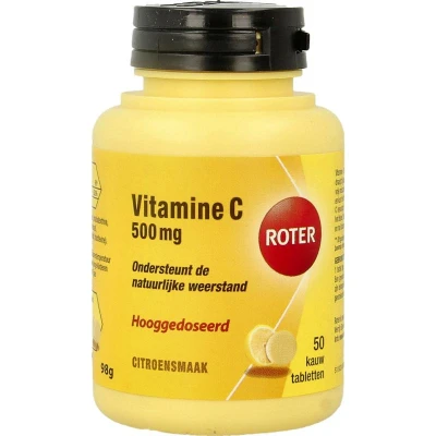 Afbeelding van Roter Vitamine C Tablet 500mg Citroen