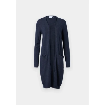 Afbeelding van VILA LONG NOOS Vest, Dames, Maat: Small, Total eclipse/melange