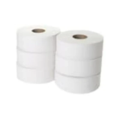 Afbeelding van Whitebox Jwh330 WC Jumbo papierrol, 2 laags, 300 m (6 stuks)