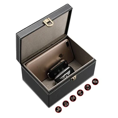 Afbeelding van Keyless Go Faraday Box Autosleutelbox, bescherming met RFID tegen hacken, veiligheid voor autosleutels, auto&#039;s, diefstal