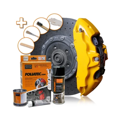 Afbeelding van FOLIATEC 2195 Remklauwlak spuitbus 400, 125, 50 Geel