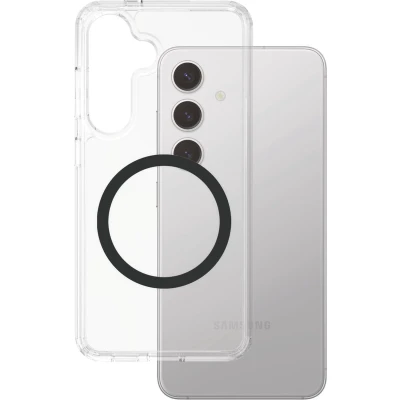 Afbeelding van CARE by PanzerGlass Flagship Case Transparant Urban Combat w. Zwart QI Module Samsung S25 Plus